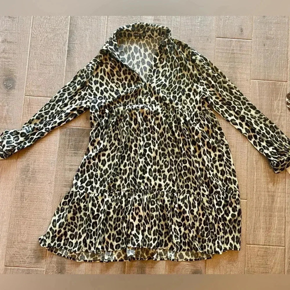 Leopard Print Dress NWOT - Picture 1 of 5